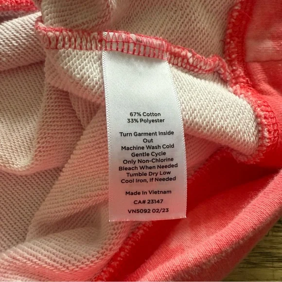 T By Talbots Tulip Hem Pullover Sweatshirt Size Large Women Athleisure Tie Dye - Picture 4 of 8